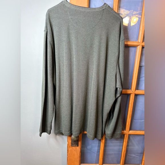 Haggar Clothing Long Sleeve 2 in 1 With Built-In Tee Green (4X/4X) Pre-Owned - Picture 3 of 6